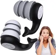 Silicone Noise Cancelling Earplugs | Reusable Soft Earplugs For Working | Waterproof Silicone Sound Insulation Hearing Protector Bath Equipment