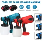 24V Airless HVLP Electric Spray Gun Household Portable Cordless Paint Sprayer AU