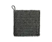 Square Coaster Super Soft Heat-Resistant Cotton Rope Non-skid Pot Glassware Protective Table Mat Household Supplies -Dark Gray - Dark Gray