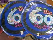 Anagram Oh No The Big Six-Oh 60 foil balloon
