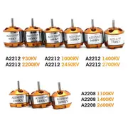 A2212 A2208 Brushless Motor 930KV 1000KV 1400KV 2200KV 2700KV For RC Aircraft Plane Multi-copter Brushless Outrunner Motor A2212 KV930