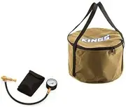 Adventure Kings Camp Oven Canvas Bag Storage + Car Tyre Deflator Gauge 4WD 4X4