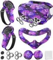 Silicone Cover Set Compatible with Meta/Oculus Quest 3s Accessories, Silicone...