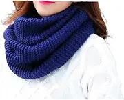 [Generic] Winter Scarf Women Knitted Scarf Circle Neck Scarf Women Super Chunky Loop