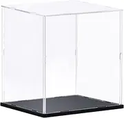 uxcell Clear Display Case Acrylic Box, Assemble Transparent Box Dustproof Showcase 35x30x35cm for Collectibles, Craft