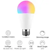 Wifi Smart LED Cool White Bulb 15w E27 Dimmable Alexa/Google Home Free Shipping