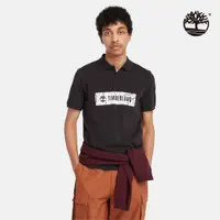 在飛比找PChome24h購物優惠-Timberland 男款黑色Logo Polo衫|A5QW