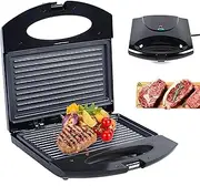 Electric Sandwich Toaster Non-Stick Plates Sandwich Maker 750W Toastie Maker with Indicator Lights and Cool Touch Handle, Black