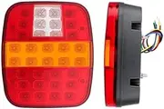 39 Led Trailer Tail Light Stud Mount Combination Stop Taillight ，Compatible With Ford Jeep CJ YJ JK Wrangler Truck Trailer Lorry 12V 24V(2pcs)
