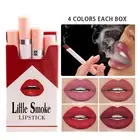 4 Colors Waterproof CigaretteLipstick Set Matte Lasting Lipstick Lip Set Gift