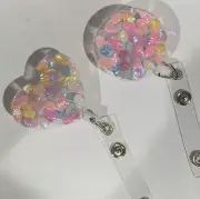 id badge holder retractable. Mermaid Pastel