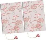 DOITOOL 2Pcs Decorative Book Cover Scratch Protection for Notebooks Lightweight Wear Resistant Cloth for Personal Collections and Book Signings Unique Design Dandelion