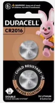 Duracell CR2016 3V Batteries Original Sealed 2 Pack Same Day Free Shipping