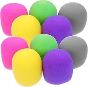 Mikinona Microphone Windscreen Small Foam Filter 20pcs Soft Mic Cover for Microphone