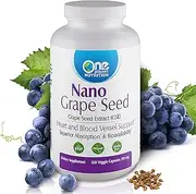 One Planet Nutrition Nano Grape Seed Extract (GSE) - Grapeseed Extract Capsules - Grapeseed Extract - Grape Seed Vitamin Made from Dried & Pulverized Grape Seeds - 120 Capsules - 250 mg