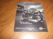 Vintage HARLEY DAVIDSON AD-"Not All Metal "2006-Original Print-+Cards