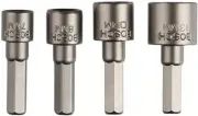 Bosch 2609255904 Socket Spanner Set with Hex Shank Arbor (4 Pieces)