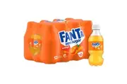 Fanta Orange Zero Sugar Soft Drink Bottles 300ml X 12 Pack