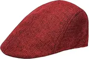 [Generic] Beret Hat Newsboy Hat Cabbie Hat Men Flat Cap for Golf Driving Fishing Hunting Travel