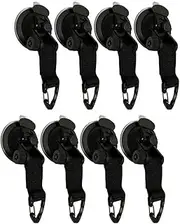 Aswalling 8Pcs Suction Cup Anchor Fix Hook Tie Down, Camping Tarp As Car Side Awning, Tent Fix Hook Accessories Car Suction Cup Suction Cup Anchor