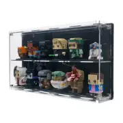 Wall-mount Display Case for 12 LEGO BrickHeadz and Funko Pop! figures