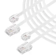 RJ11 to RJ45 Phone Cable RJ11 Phone to RJ45 Ethernet Modem Data Telephone Bro...
