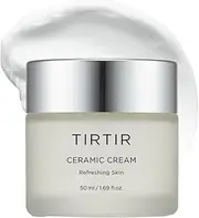 TIRTIR Natural Ceramide Cream | Deep moisturizer for Glass Skin, Polyglutamic acid, Centella Asiatica Extract, Skin barrier, Lightweight, Mild, Nature derived ingredients, Dry skin, Korean skincare