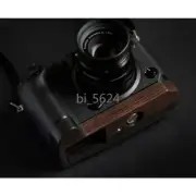 Wood Ebony Base Plate Handle Grip Mount Holder for Fujifilm X-H1 Fuji XH1 Camera