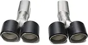 1 Pair Carbon Fiber Exhaust Tip Compatible For Benz GT50 Up GT53 Muffler Tip Car Exhaust System Nozzle Dual Nozzle Tailpipe Exhaust Pipe Tip
