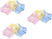 BESPORTBLE 3sets Reusable Nappies Mesh Cloth Diaper Cover Breathable Training Pants for Newborns (Size 80) 3pcs*3