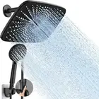 11.8 Inch High Pressure Rain Shower Head -Shower Heads W/ 5 Modes Handheld Spray