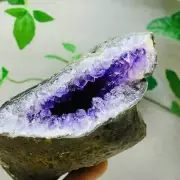 849g Natural Amethyst Geode Mineral Specimen Crystal Quartz Energy Decoration