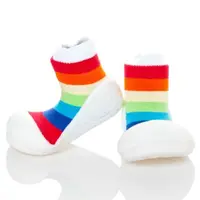 在飛比找momo購物網優惠-【Attipas】韓國Attipas學步鞋-彩虹白底