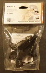 Genuine Sony Quarter Back Helmet Mount VCT-QHM1 for Action Cam, NEW !!!