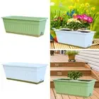 Flower Pot with Drainage Holes Outside Vegetable Box Lawn Window Box Planter