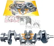 for Isuzu 4JJ1 crankshaft + 4JJ1X 4JJ1T Overhaul Rebuild kit Piston Ring + Full Gasket kit + Big Small Bearing Set