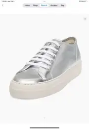 Common Projects Tournament Super Leather Low-Top Sneakers NIB Size 38