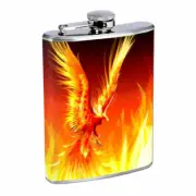 Phoenix Em1 Flask 8oz Stainless Steel Hip Drinking Whiskey