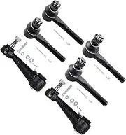 6PCS Set Suspension Kit Tie Rod Ends Idler Arm For Dodge B100 B150 B1500 B200 B250 B2500 B300 B350 B3500 CB300 Ram 1500 Van Ram 2500 Van Ram 3500 Van ES2120R K7106 ES2121L