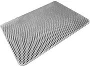 Cat Litter Mat, EVA Double Layer Multipurpose Grey Kitten Litter Trapping Mat Slip Resistance for Indoor (40 * 50cm)
