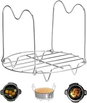 Steamer Rack Trivet with Handles Compatible with Instant Pot Accessories 6 Qt 8 Quart, Pressure Cooker Trivet Wire Steam Rack, Great for Lifting out Whatever Delicious Meats & Veggies You Cook
