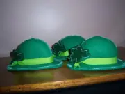 PATTERN~PRIMITIVE ST.PATRICK'S DAY LEPRECHAUN DERBY HAT BOWL FILLER ORNIES