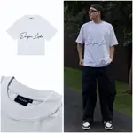 EWIGEN LIEBE 基本款男女T恤白色BOXY T-SHIRT 站立式透氣棉