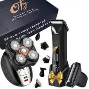OTY-Electric Head Shaver 6 IN 1 Grooming Kit for Bald Head Beard & Body Razor...