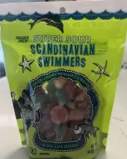 Trader Joe's Super Sour Scandinavian Swimmers Gummy Candies 14oz