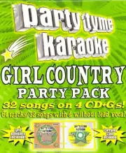 2006 Party Tyme Karaoke Girl Pop Party Pack 3 (4CD+G's Girl Country 1-2-3-4)/13z