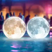 Full Moon Floating Pool Lights Solar Powered - 14 inch Pool Lights That Float...