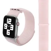 For Apple Watch Series 0,38-mm Case,Nylon Watch Band,Fastener,,Grey Pink