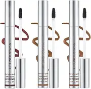 3Pcs Peel Off Lip Liner Stain 3 Colors Long Lasting Lip Tint Liner Tattoo for Women Girls Detachable Pencil Waterproof Transfer-proof Matte Lip Gloss,Highly Pigmented Color Finish Lip Tint Stain(A, M)