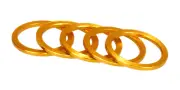 Bicycle MINI BMX ROAD MTB headset spacers 1" threadless (SET of 5) 2mm - GOLD